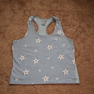 Age Group Blue Starred Racerback Tank Top